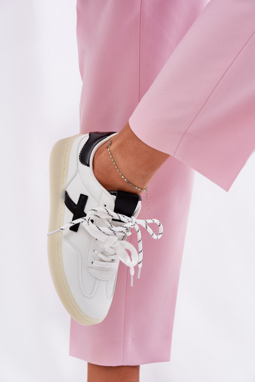 Niskie Buty Sportowe Damskie Białe Zelevelis