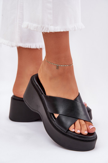 Women's Platform And Wedge Sandals Black Nelithraea 2