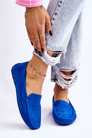 Women s Loafers Suede Blue Morreno 2