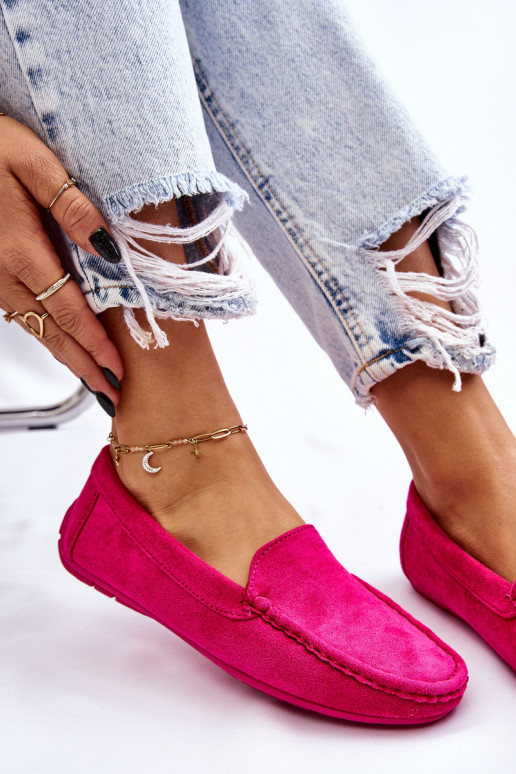 Women s Loafers Suede Fuchsia Morreno