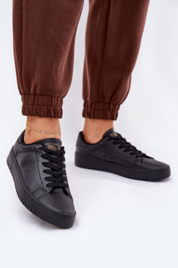 Low Women's Sneakers Made Of Eco Leather Big Star NN274576 Black 2