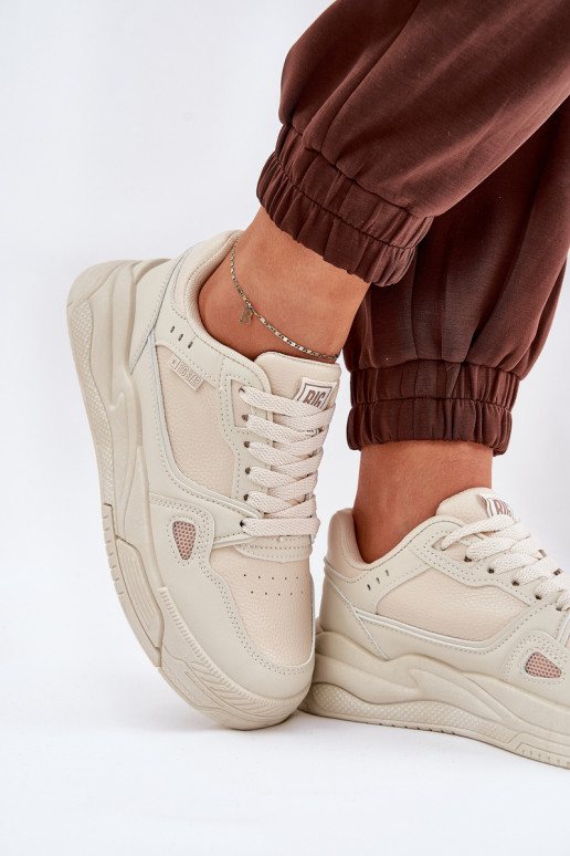 Damskie Sneakersy Big Star NN274668 Beżowe