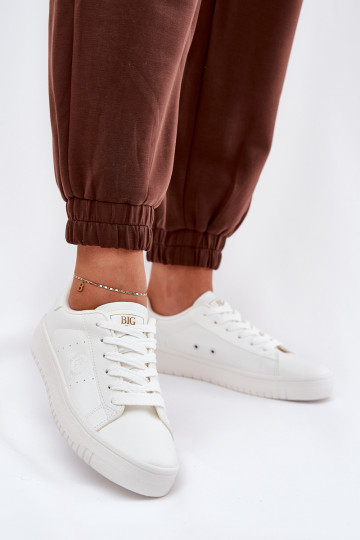 Low Women's Sneakers Made Of Eco Leather Big Star NN274577 White 2