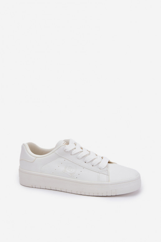 Low Women's Sneakers Made Of Eco Leather Big Star NN274577 White Low Women's Sneakers Made Of Eco Leather Big Star NN274577 White