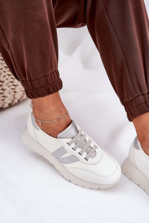 Womens Sports Shoes On Platform Vinceza 58510 White Womens Sports Shoes On Platform Vinceza 58510 White