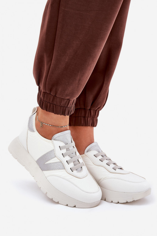 Womens Sports Shoes On Platform Vinceza 58510 White Womens Sports Shoes On Platform Vinceza 58510 White