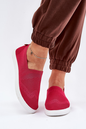 Damskie Tenisówki Slip-on Big Star FF274A605 Fuksja 2