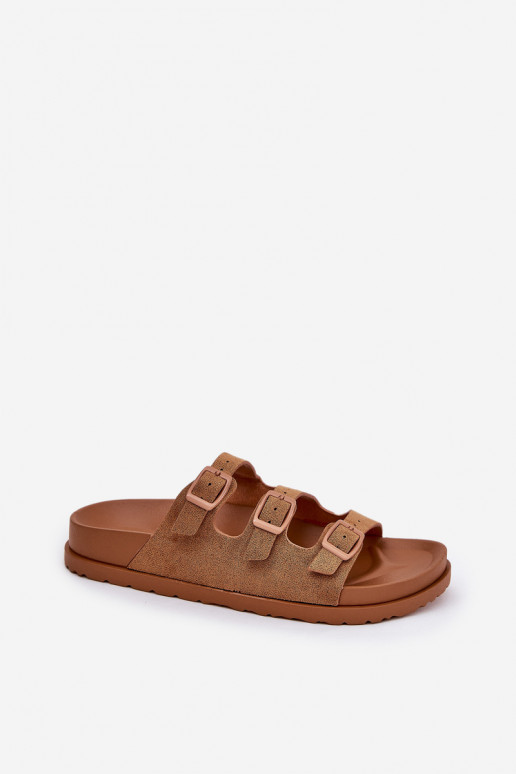 Women's Sandals With Straps And Buckles Camel Uliri