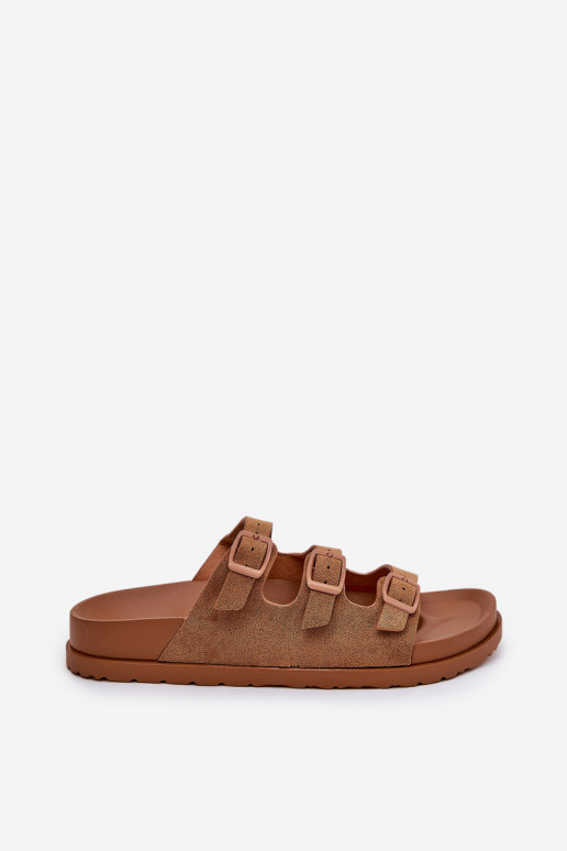 Women's Sandals With Straps And Buckles Camel Uliri