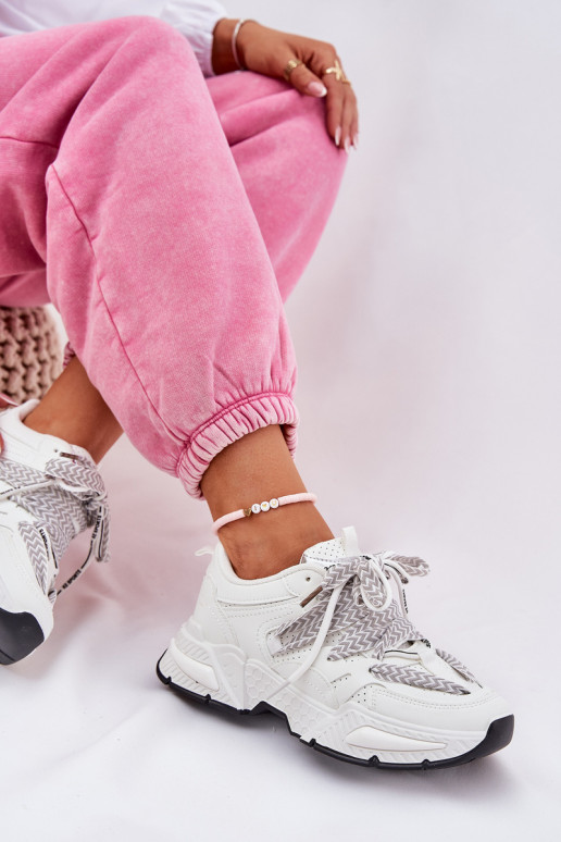 Sneakers Women Sports Shoes With Double Lacing White Efobell Sneakers Women Sports Shoes With Double Lacing White Efobell