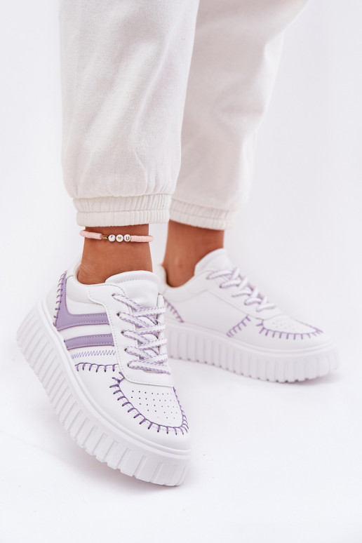 Ladies Sneakers On Platform Purple Ofenale Ladies Sneakers On Platform Purple Ofenale