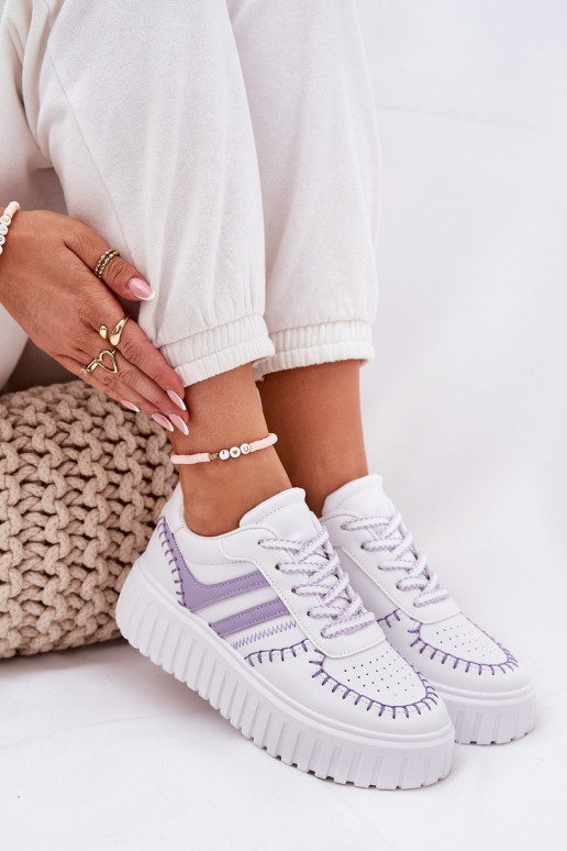 Ladies Sneakers On Platform Purple Ofenale Ladies Sneakers On Platform Purple Ofenale