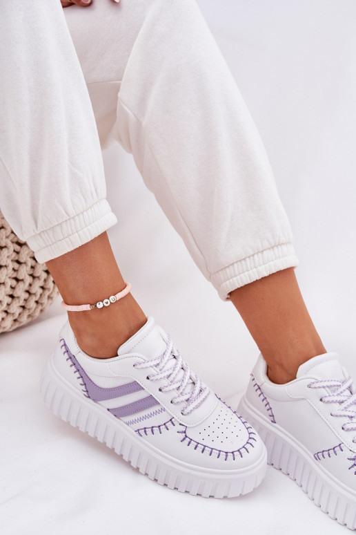 Ladies Sneakers On Platform Purple Ofenale Ladies Sneakers On Platform Purple Ofenale