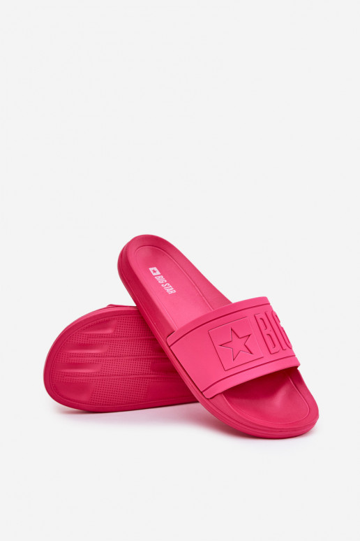 Ladies Slippers Big Star NN274A668 Fuchsia
