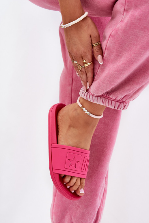 Ladies Slippers Big Star NN274A668 Fuchsia