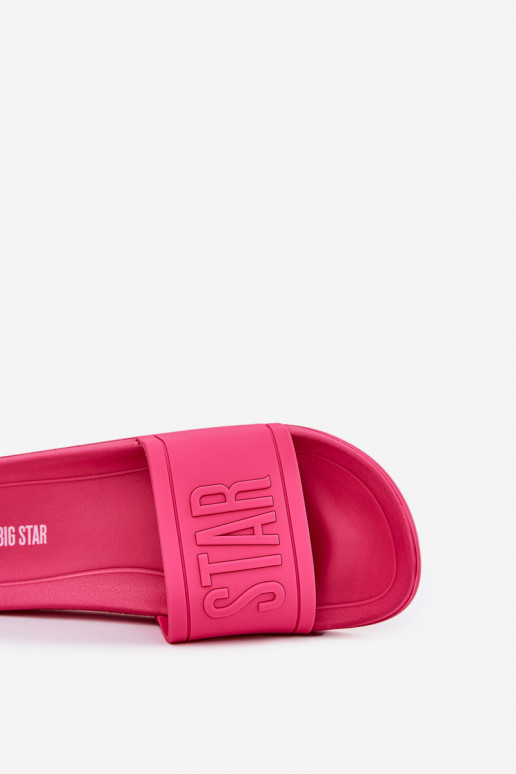 Ladies Slippers Big Star NN274A668 Fuchsia