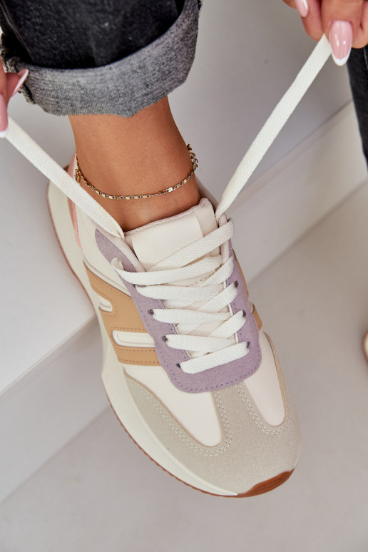 Buty Sportowe Damskie Na Platformie Multikolor Emidi Buty Sportowe Damskie Na Platformie Multikolor Emidi