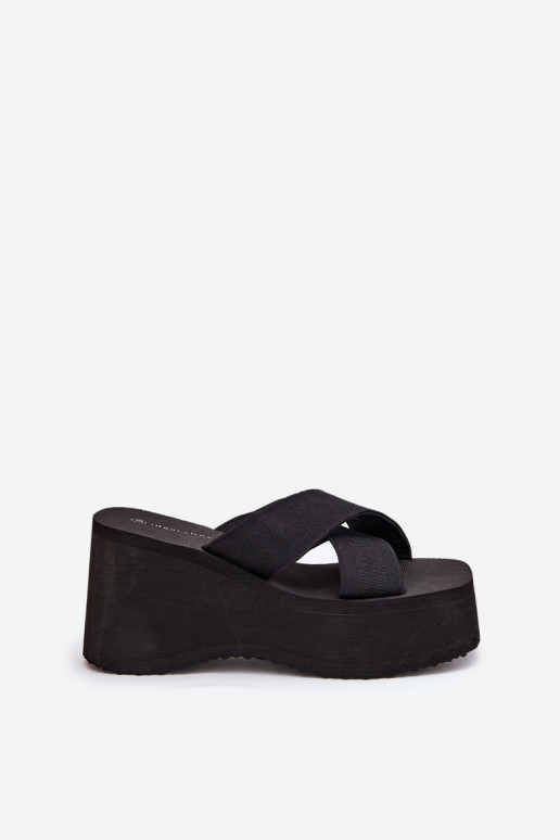 Women Wedge And Platform Sandals Black Sevolee
