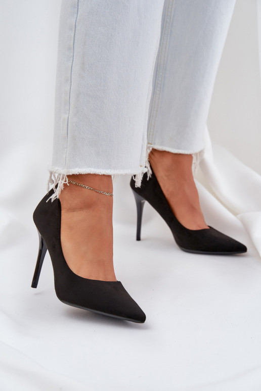 Classic Stiletto Heels From Eco Suede... Classic Stiletto Heels From Eco Suede...