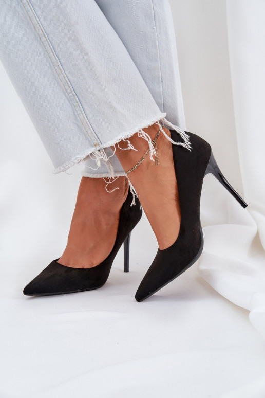 Classic Stiletto Heels From Eco Suede... Classic Stiletto Heels From Eco Suede...