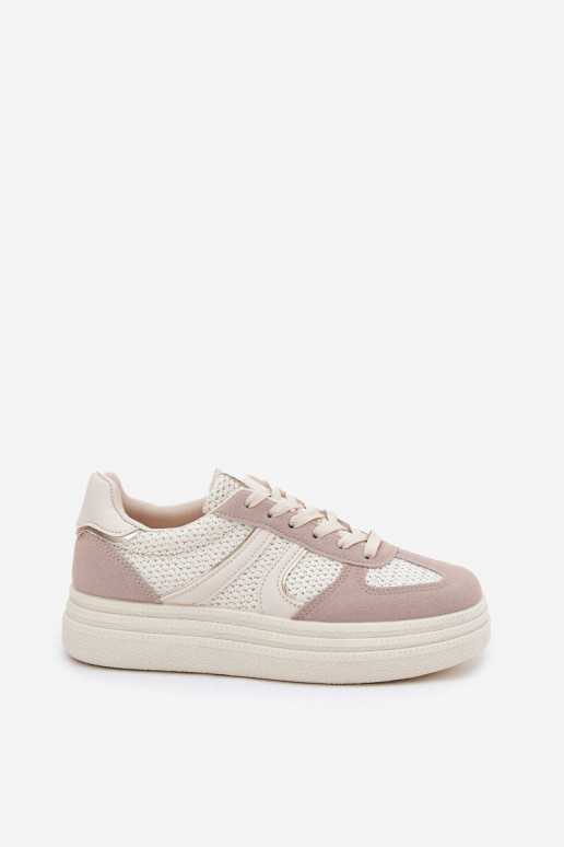 Women's Platform Sneakers Beige Lesida Women's Platform Sneakers Beige Lesida