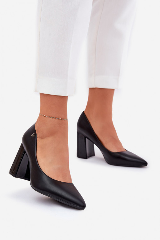 Elegant High Heel Shoes Black Vinceza 62220 Elegant High Heel Shoes Black Vinceza 62220