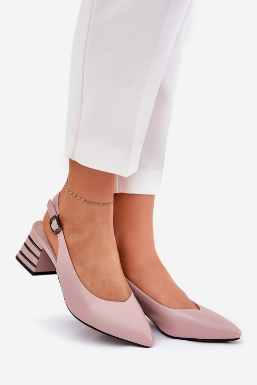 Womens Heeled Sandals With Pointed Toes Vinceza 62217 Dirty Pink Womens Heeled Sandals With Pointed Toes Vinceza 62217 Dirty Pink