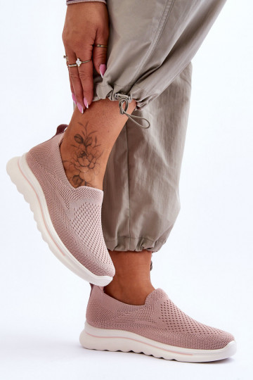 Women's Textile Slip-on Sneakers Pink Adiora 2