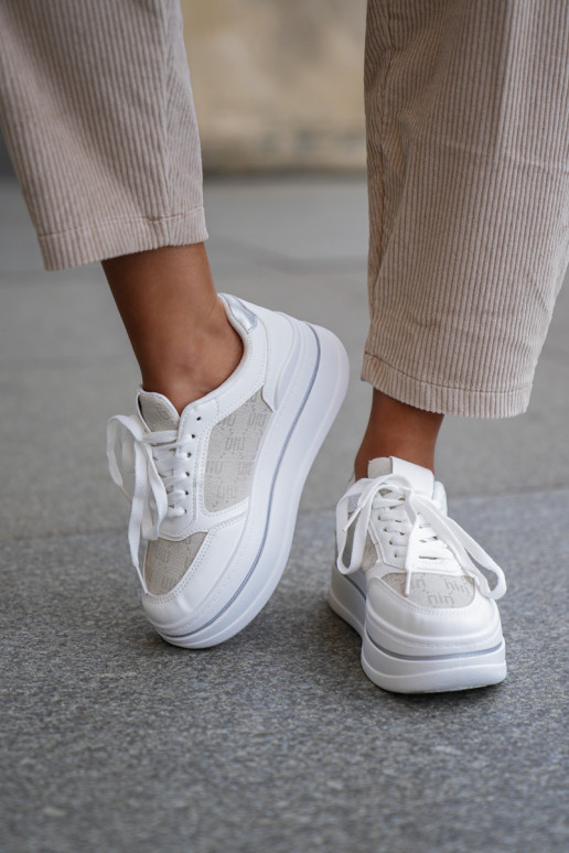 Women's Patterned Sneakers White Fenarra