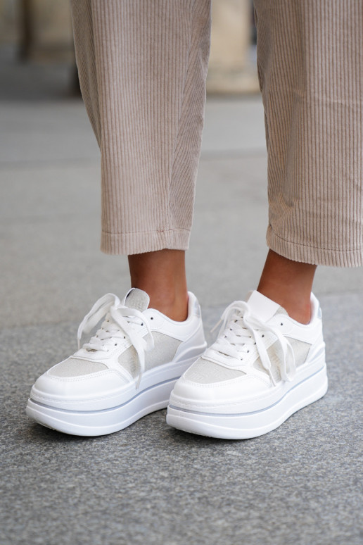 Women's Patterned Sneakers White Fenarra