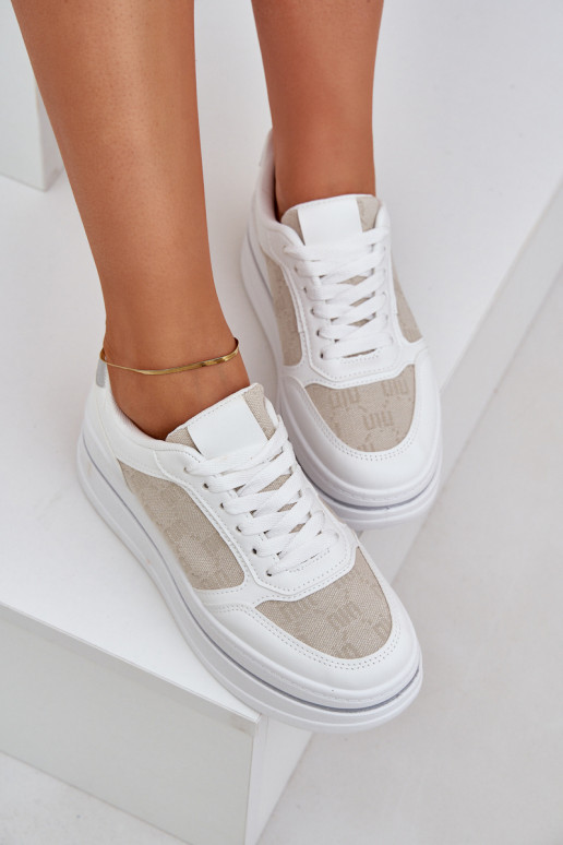 Women's Patterned Sneakers White Fenarra