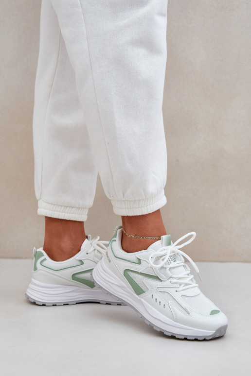 Ladies Sports Shoes Big Star NN274A095 HI-POLY SYSTEM White-Green