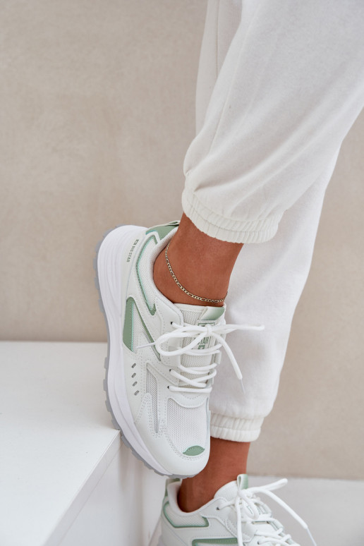 Ladies Sports Shoes Big Star NN274A095 HI-POLY SYSTEM White-Green