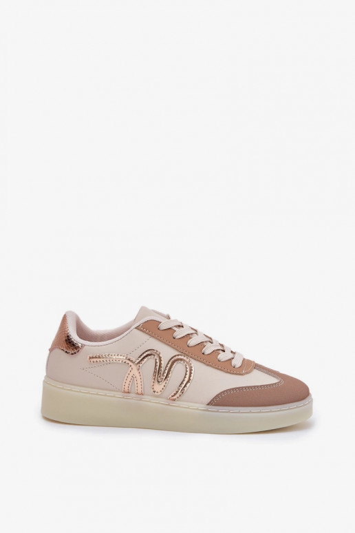 Low Women's Sports Shoes Made Of Eco Leather Beige Iladira Low Women's Sports Shoes Made Of Eco Leather Beige Iladira
