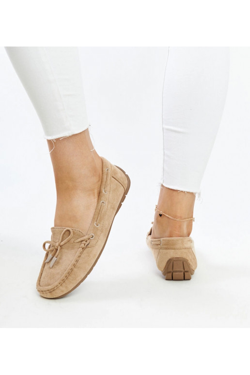 Brązowe mokasyny z kokardą Hayam